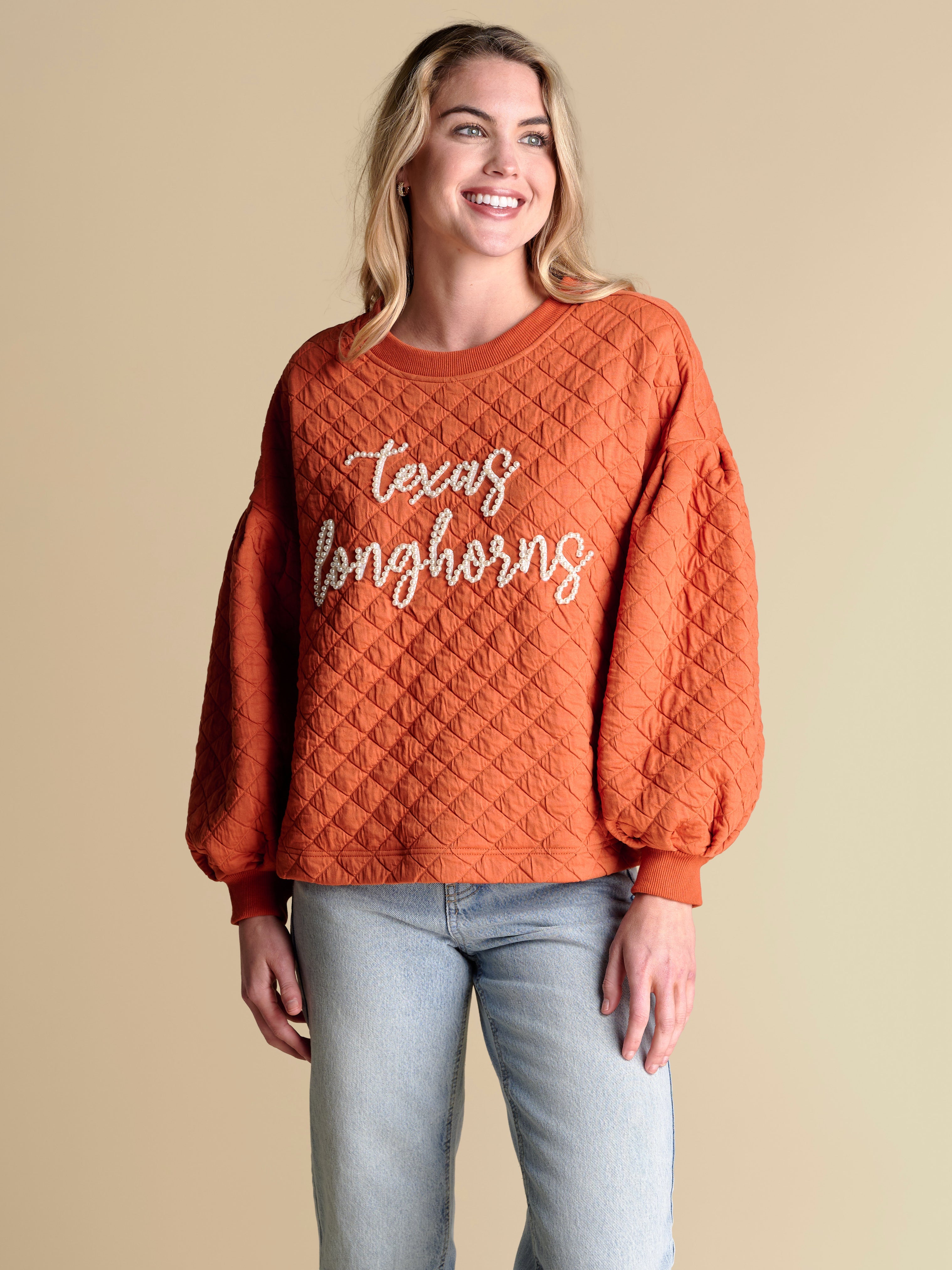 The Campus Quilted Pullover | Texas
