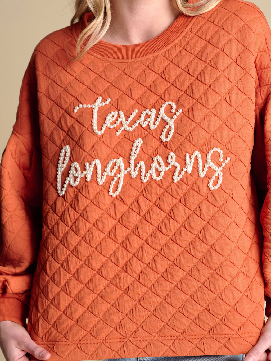 The Campus Quilted Pullover | Texas