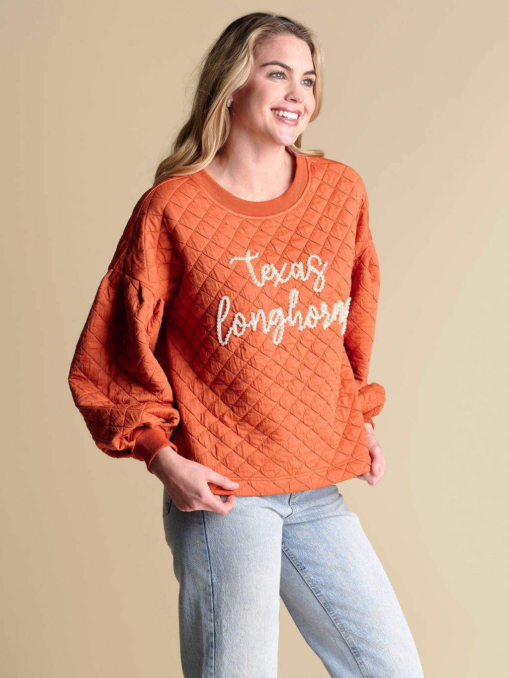 The Campus Quilted Pullover | Texas