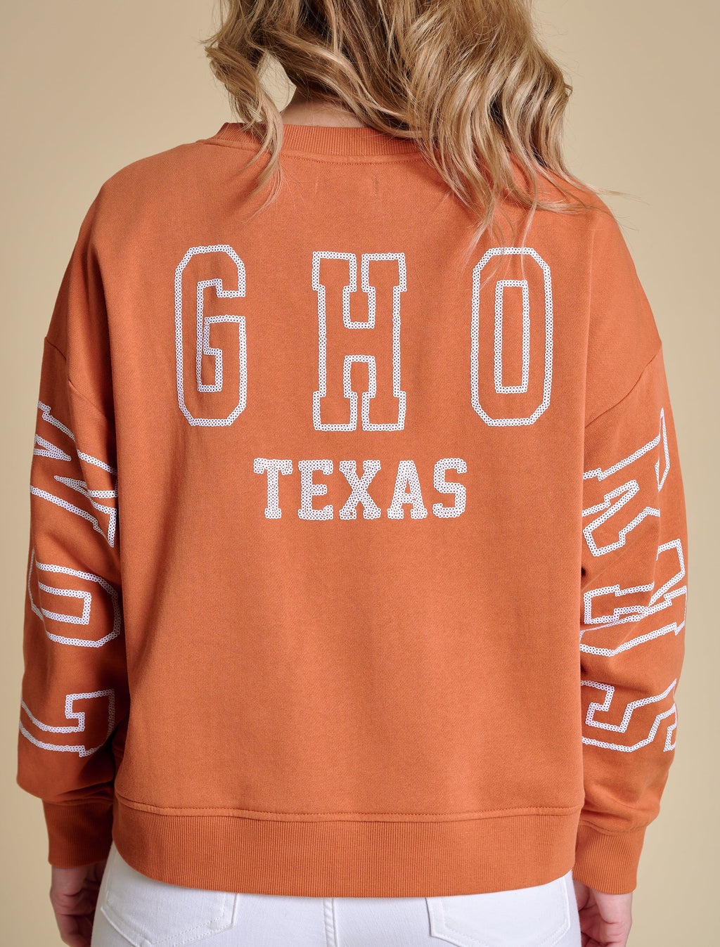 The Sequin Boxy Sweatshirt | Texas