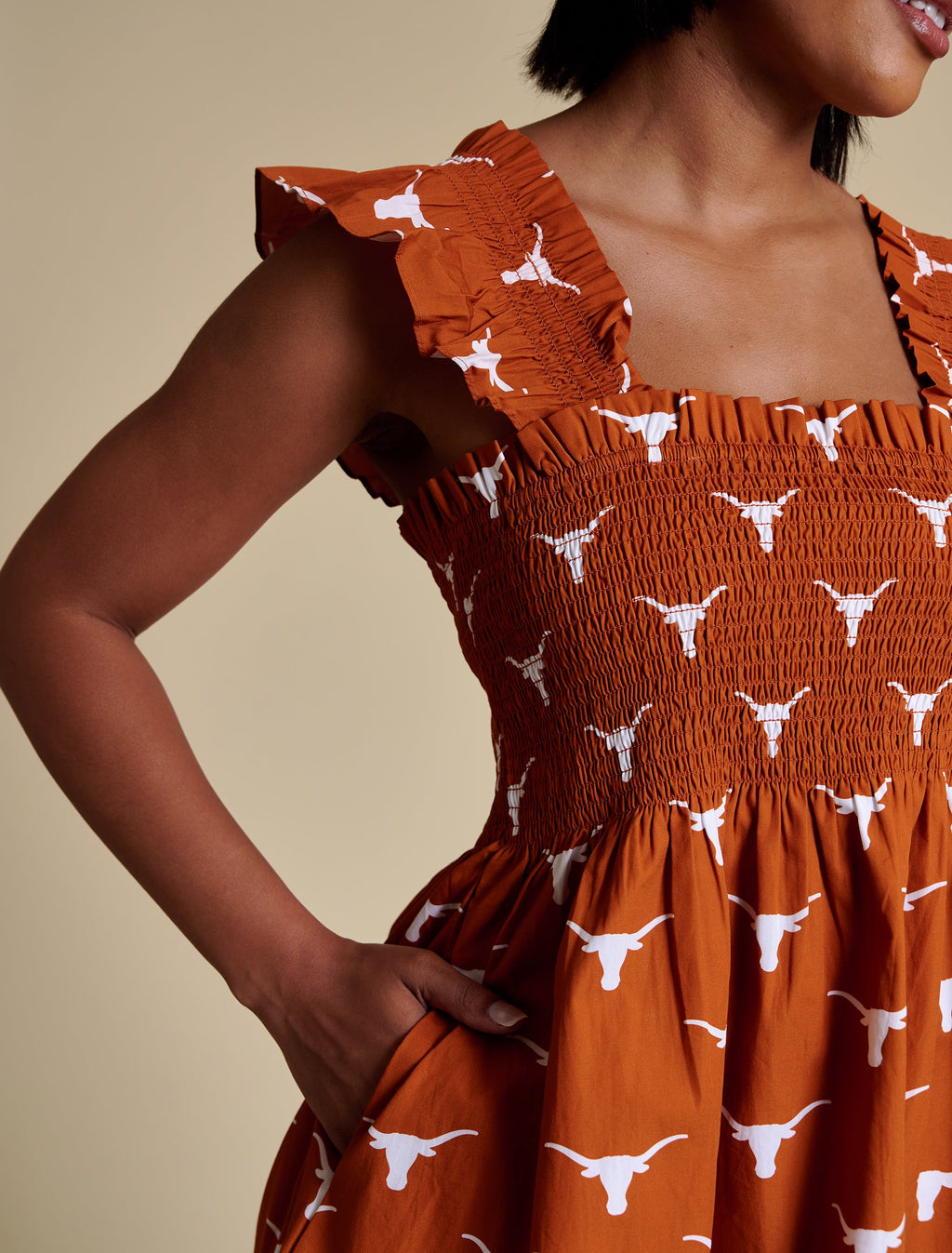 The Poplin Smocked Dress | Texas