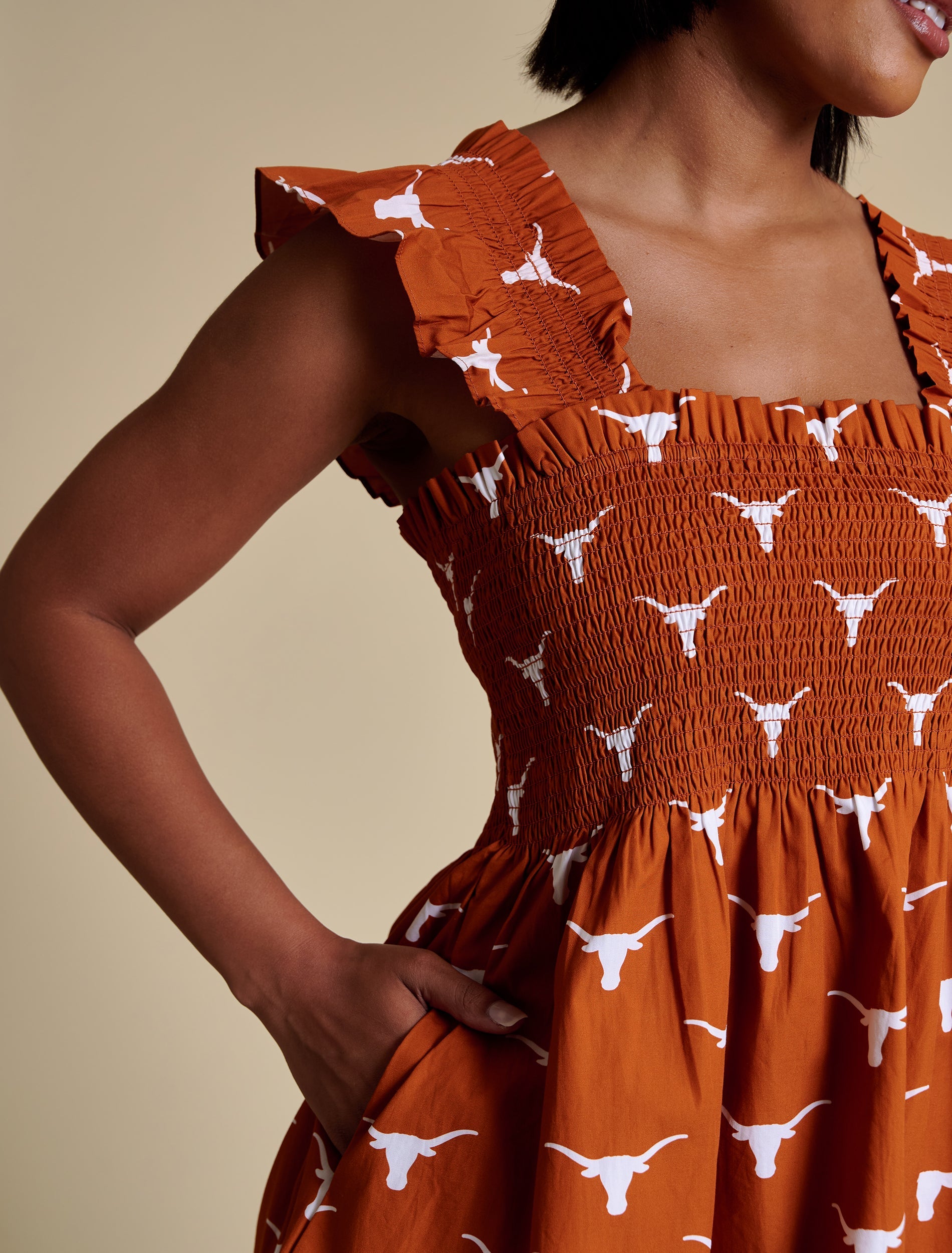The Poplin Smocked Dress | Texas